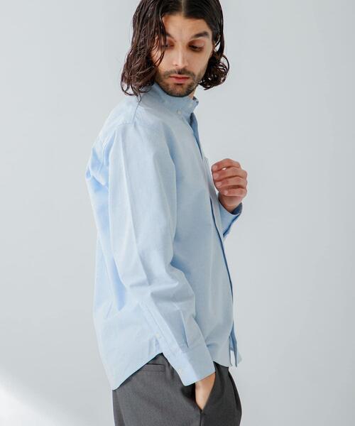 URBAN RESEARCH Sonny Label（アーバンリサーチサニーレーベル）の「『XSサイズ/WEB限定』抗菌オックスボタンダウン長袖シャツ（シャツ/ブラウス・メンズ・ホワイト系その他/ホワイト/ネイビー/ブルー系その他/ライトブルー/ブラック系その他・SMALL/X-SMALL/X-LARGE/LARGE/MEDIUM）」の14枚目の写真