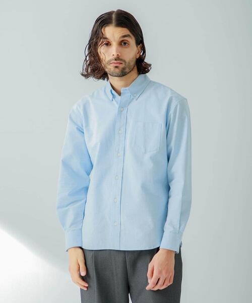URBAN RESEARCH Sonny Label（アーバンリサーチサニーレーベル）の「『XSサイズ/WEB限定』抗菌オックスボタンダウン長袖シャツ（シャツ/ブラウス・メンズ・ホワイト系その他/ホワイト/ネイビー/ブルー系その他/ライトブルー/ブラック系その他・SMALL/X-SMALL/X-LARGE/LARGE/MEDIUM）」の16枚目の写真