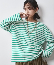 ＜大きいサイズ＞綿100％ボーダーカットソープルオーバー シックスタイル　