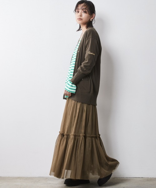 CHIC STYLE（シックスタイル）の「＜大きいサイズ＞綿100％ボーダーカットソープルオーバー シックスタイル　（Tシャツ/カットソー・レディース・ホワイト系/ブルー系/グリーン系・5L/4L/3L/LL/L）」の15枚目の写真