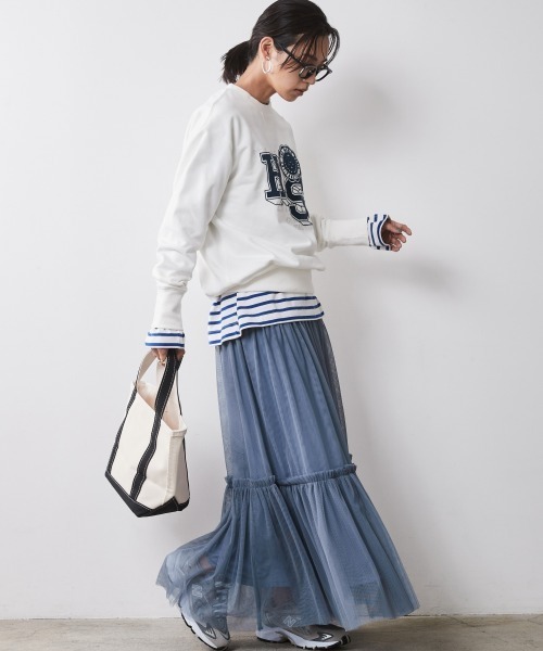 CHIC STYLE（シックスタイル）の「＜大きいサイズ＞綿100％ボーダーカットソープルオーバー シックスタイル　（Tシャツ/カットソー・レディース・ホワイト系/ブルー系/グリーン系・5L/4L/3L/LL/L）」の17枚目の写真