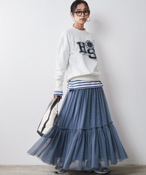 CHIC STYLE（シックスタイル）の「＜大きいサイズ＞綿100％ボーダーカットソープルオーバー シックスタイル　（Tシャツ/カットソー・レディース・ホワイト系/ブルー系/グリーン系・5L/4L/3L/LL/L）」の19枚目の写真