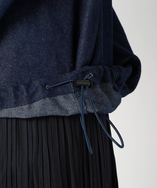 Grand PARK（グランドパーク）の「ドロスト仕様　ブルゾンライクシャツ（シャツ/ブラウス・レディース・インディゴブルー/カーキ/クリーム/オリーブ・FREE）」の13枚目の写真