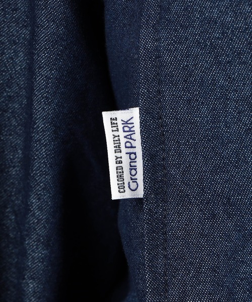 Grand PARK（グランドパーク）の「ドロスト仕様　ブルゾンライクシャツ（シャツ/ブラウス・レディース・インディゴブルー/カーキ/クリーム/オリーブ・FREE）」の14枚目の写真