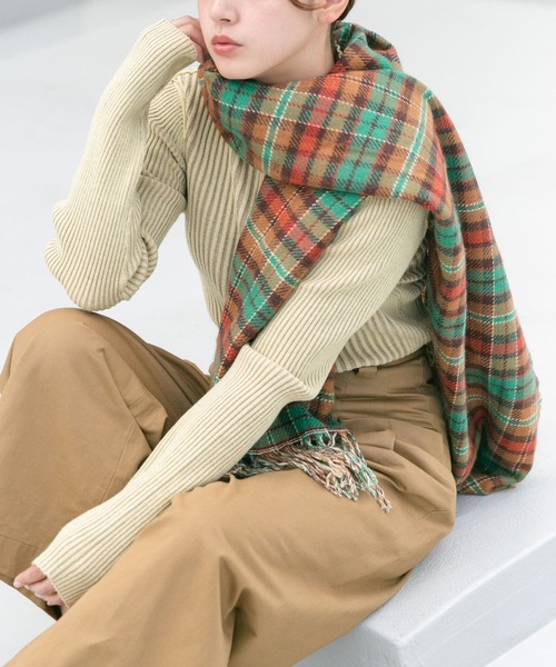 KBF（ケイビーエフ）の「『UR TECH』illi　ランダムRIBハイネックニット（ニット/セーター・レディース・ブラック系その他/イエロー系その他/ブルー系その他/ホワイト系その他・ONE）」の18枚目の写真