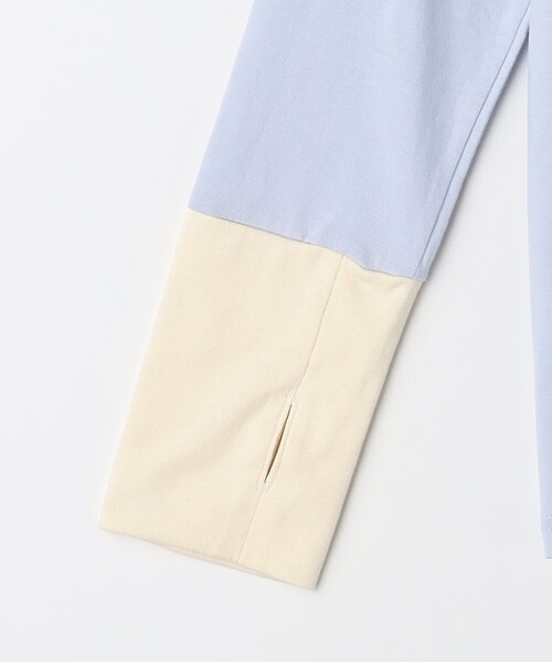 green label relaxing（グリーンレーベルリラクシング）の「TJ 天竺 袖配色 ロングスリーブ / キッズ  100cm-130cm（Tシャツ/カットソー・キッズ・ライラック/ブラック/オフホワイト/ブラウン・100cm/130cm/120cm/110cm）」の5枚目の写真