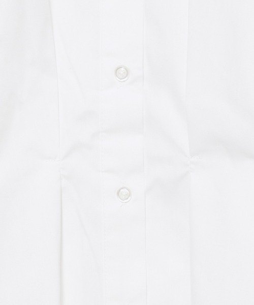 mysty woman（ミスティウーマン）の「ボリュームウエストタックシャツ 144241（シャツ/ブラウス・レディース・ブラック/ライトカーキ/オフホワイト・FREE）」の13枚目の写真