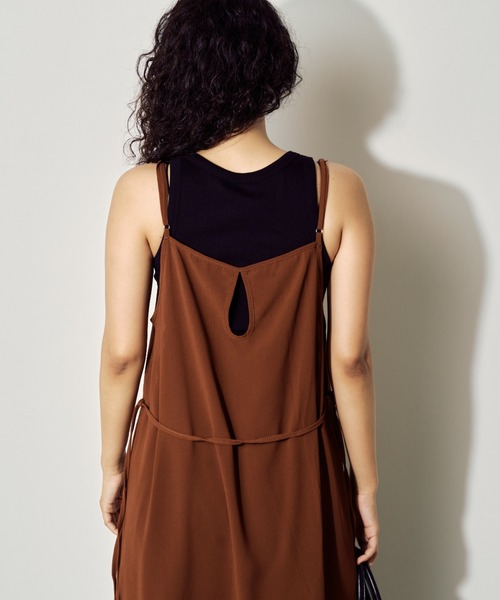 BARRETTA（バレッタ）の「シースルーレイヤードワンピース（ワンピース・レディース・ホワイト/ブラウン/ブラック・FREE）」の10枚目の写真