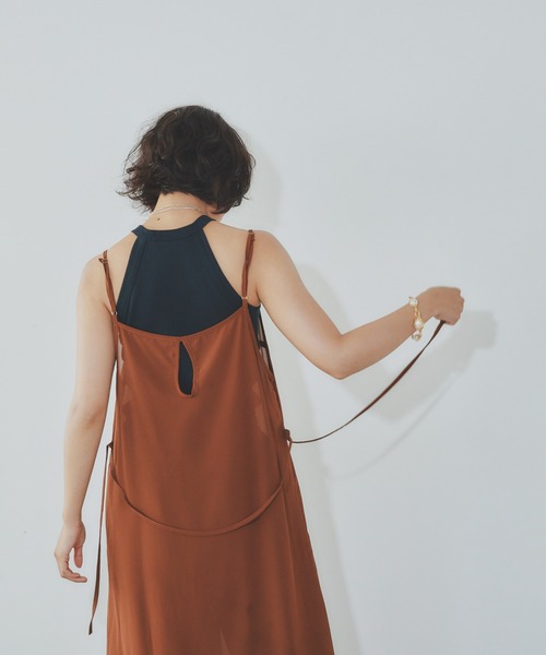 BARRETTA（バレッタ）の「シースルーレイヤードワンピース（ワンピース・レディース・ホワイト/ブラウン/ブラック・FREE）」の21枚目の写真