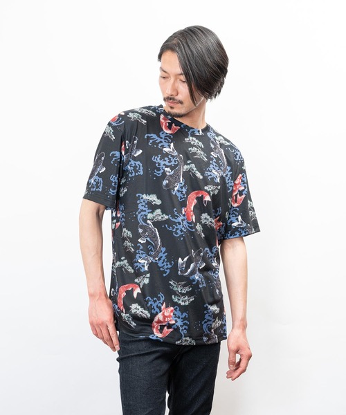 MR. ENJOY DA MONEY Tシャツ 半袖 炎 龍 プリント おしゃれ 新作 210.jpg