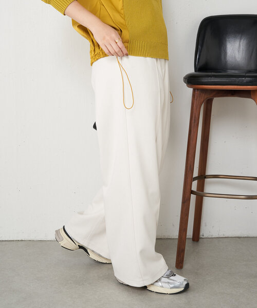 Jena espace merveilleux（ジェナ　エスパスメルヴェイユ）の「【新色登場・サイズ展開あり】ウールライクイージーパンツ（その他パンツ・レディース・アイボリー/チャコールグレー/ベージュ/ブラック/ブラウン/ベージュ系その他・1/2）」の15枚目の写真