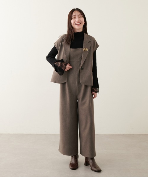 natural couture（ナチュラルクチュール）の「ショートフレンチジャケット（その他アウター・レディース・その他1/ブラウン/ブラック・FREE）」の14枚目の写真