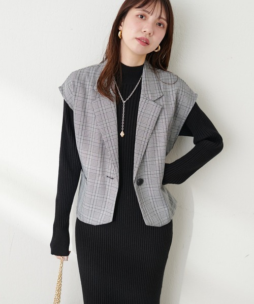 natural couture（ナチュラルクチュール）の「ショートフレンチジャケット（その他アウター・レディース・その他1/ブラウン/ブラック・FREE）」の19枚目の写真