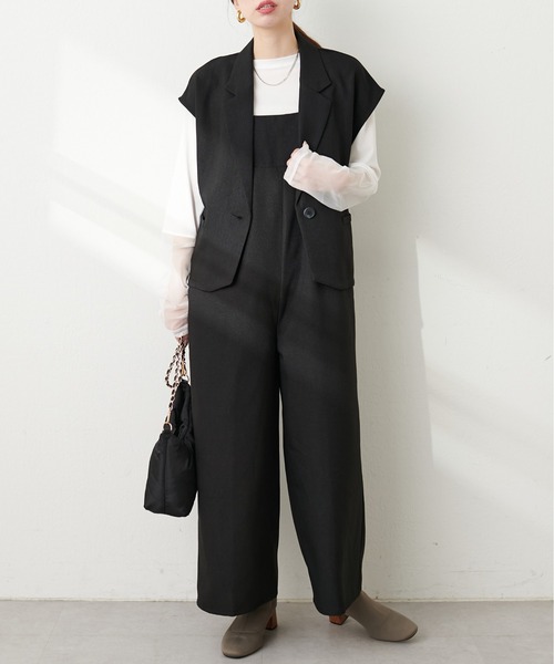 natural couture（ナチュラルクチュール）の「ショートフレンチジャケット（その他アウター・レディース・その他1/ブラウン/ブラック・FREE）」の6枚目の写真