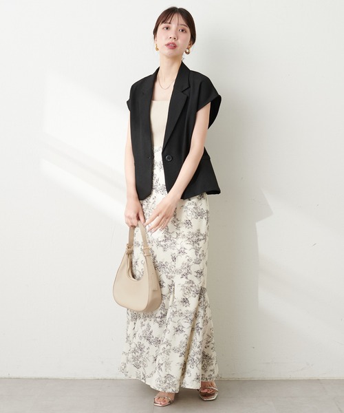 natural couture（ナチュラルクチュール）の「ショートフレンチジャケット（その他アウター・レディース・その他1/ブラウン/ブラック・FREE）」の10枚目の写真