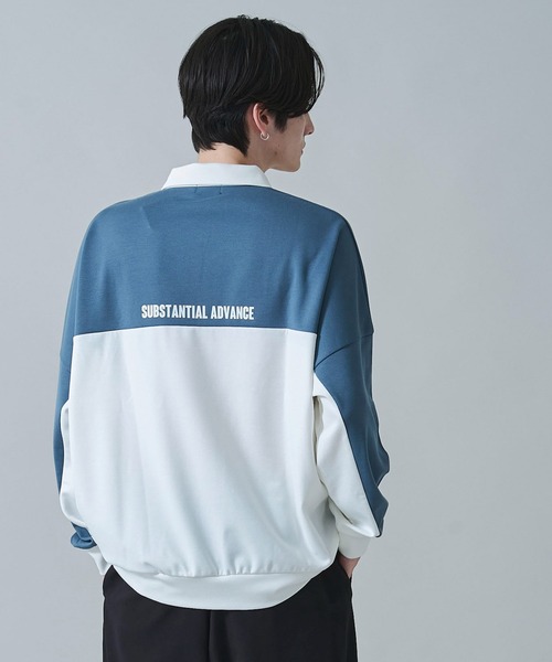 BROWNY(ブラウニー)の「BROWNY/ドルマンポンチハーフZIPプルオーバー(スウェット・メンズ・ブルー/ブラック/ダークグレー・LARGE/MEDIUM)」の16枚目の写真