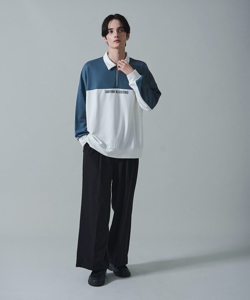 BROWNY(ブラウニー)の「BROWNY/ドルマンポンチハーフZIPプルオーバー(スウェット・メンズ・ブルー/ブラック/ダークグレー・LARGE/MEDIUM)」の17枚目の写真