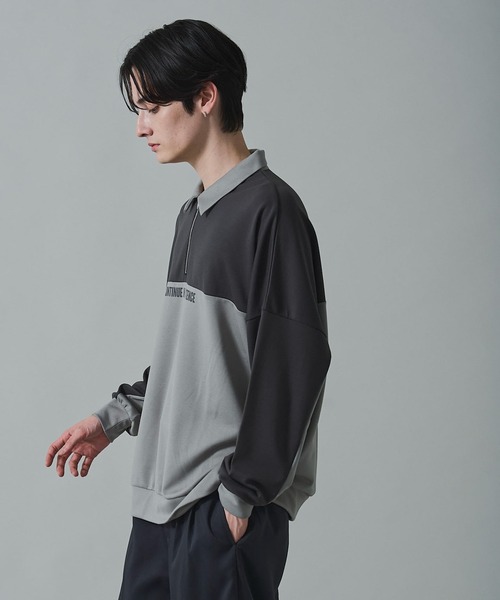 BROWNY(ブラウニー)の「BROWNY/ドルマンポンチハーフZIPプルオーバー(スウェット・メンズ・ブルー/ブラック/ダークグレー・LARGE/MEDIUM)」の12枚目の写真