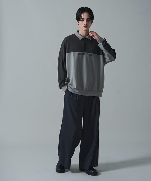 BROWNY(ブラウニー)の「BROWNY/ドルマンポンチハーフZIPプルオーバー(スウェット・メンズ・ブルー/ブラック/ダークグレー・LARGE/MEDIUM)」の14枚目の写真