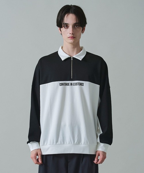 BROWNY(ブラウニー)の「BROWNY/ドルマンポンチハーフZIPプルオーバー(スウェット・メンズ・ブルー/ブラック/ダークグレー・LARGE/MEDIUM)」の8枚目の写真