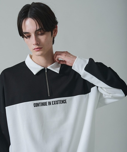 BROWNY(ブラウニー)の「BROWNY/ドルマンポンチハーフZIPプルオーバー(スウェット・メンズ・ブルー/ブラック/ダークグレー・LARGE/MEDIUM)」の7枚目の写真