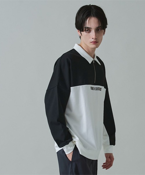BROWNY(ブラウニー)の「BROWNY/ドルマンポンチハーフZIPプルオーバー(スウェット・メンズ・ブルー/ブラック/ダークグレー・LARGE/MEDIUM)」の9枚目の写真