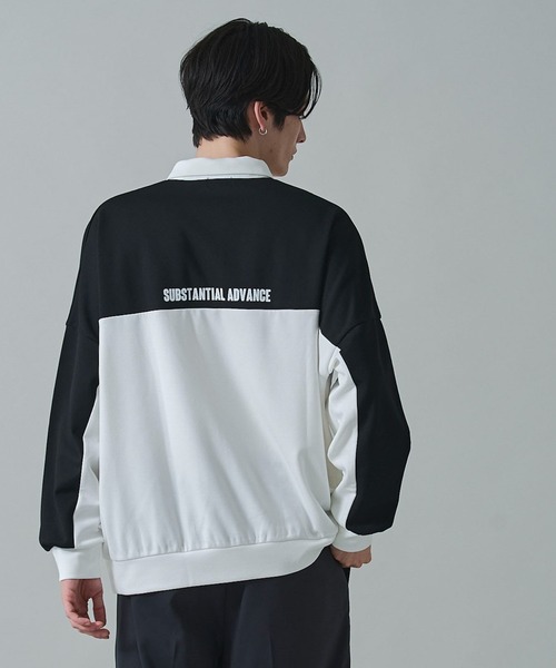 BROWNY(ブラウニー)の「BROWNY/ドルマンポンチハーフZIPプルオーバー(スウェット・メンズ・ブルー/ブラック/ダークグレー・LARGE/MEDIUM)」の10枚目の写真