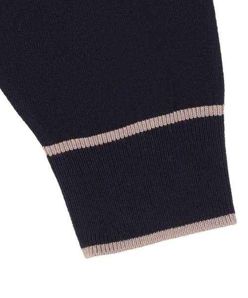 TOKYO SHIRTS（トウキョウシャツ）の「配色ボウタイプルオーバー レディース（ニット/セーター・レディース・グレー/オフホワイト/ネイビー・M/L/LL）」の17枚目の写真