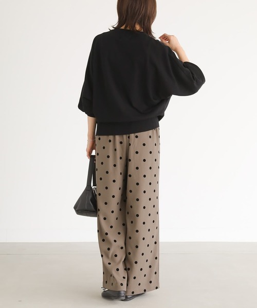 n'OrLABEL（ノアールレーベル）の「『フロッキードットワイドパンツ』（その他パンツ・レディース・チャコール/モカ・2/1）」の16枚目の写真