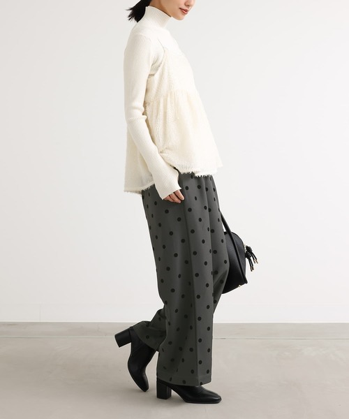 n'OrLABEL（ノアールレーベル）の「『フロッキードットワイドパンツ』（その他パンツ・レディース・チャコール/モカ・2/1）」の20枚目の写真