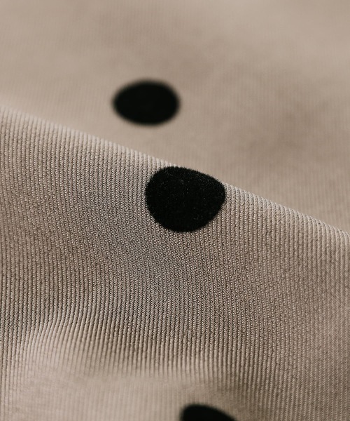 n'OrLABEL（ノアールレーベル）の「『フロッキードットワイドパンツ』（その他パンツ・レディース・チャコール/モカ・2/1）」の8枚目の写真