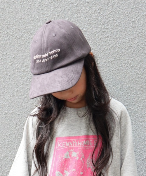 CIAOPANIC TYPY(チャオパニックティピー)の「【KIDS】LOGO刺繍スウェードキャップ(キャップ・キッズ・オフホワイト/チャコールグレー/グリーン/レッド・ONE SIZE)」の20枚目の写真