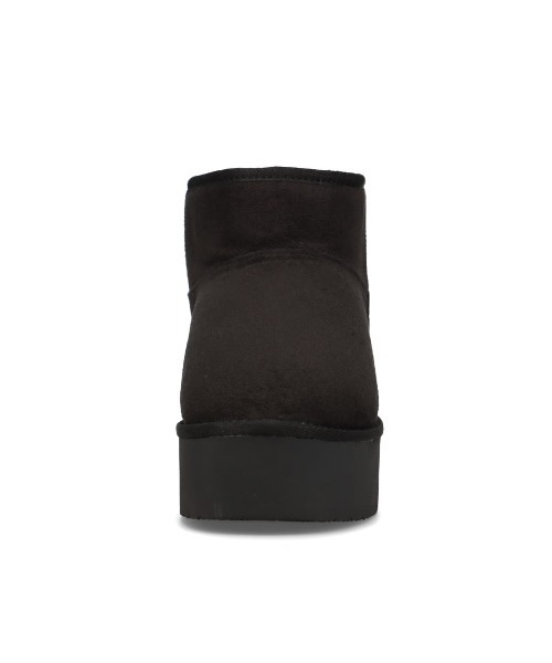 moz（モズ）の「防滑 厚底ムートン風 ブーツ（ブーツ・レディース・キャメル/ブラック・S/M/LL/L）」の12枚目の写真