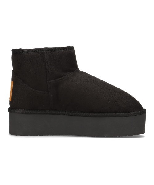 moz（モズ）の「防滑 厚底ムートン風 ブーツ（ブーツ・レディース・キャメル/ブラック・S/M/LL/L）」の13枚目の写真