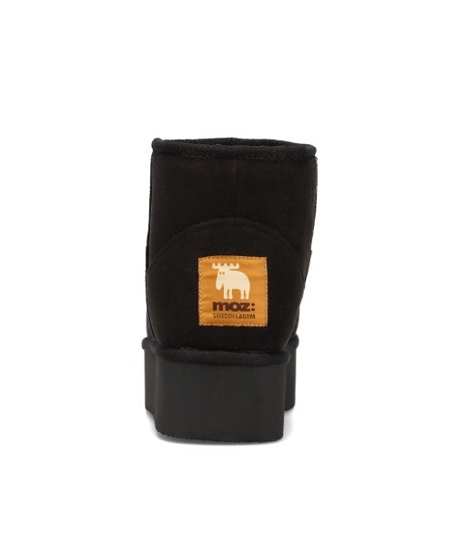 moz（モズ）の「防滑 厚底ムートン風 ブーツ（ブーツ・レディース・キャメル/ブラック・S/M/LL/L）」の14枚目の写真