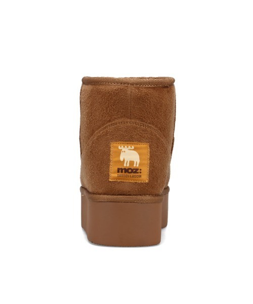 moz（モズ）の「防滑 厚底ムートン風 ブーツ（ブーツ・レディース・キャメル/ブラック・S/M/LL/L）」の8枚目の写真