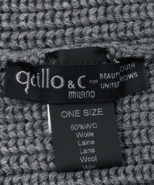 GRILLO（グリーロ）の「＜GRILLO＞ ニットキャップ（ニットキャップ/ビーニー・メンズ・ブラック/コバルトブルー/グレー/オレンジ系その他・FREE）」の16枚目の写真