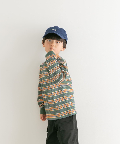 FRUIT OF THE LOOM（フルーツオブザルーム）の「『別注』FRUIT OF THE LOOM×DOORS　ボーダー長袖Tシャツ（Tシャツ/カットソー・キッズ・アイボリー/グリーン/ネイビー・110/120/130/140）」の17枚目の写真