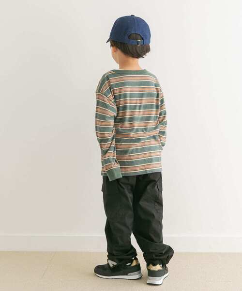 FRUIT OF THE LOOM（フルーツオブザルーム）の「『別注』FRUIT OF THE LOOM×DOORS　ボーダー長袖Tシャツ（Tシャツ/カットソー・キッズ・アイボリー/グリーン/ネイビー・110/120/130/140）」の21枚目の写真