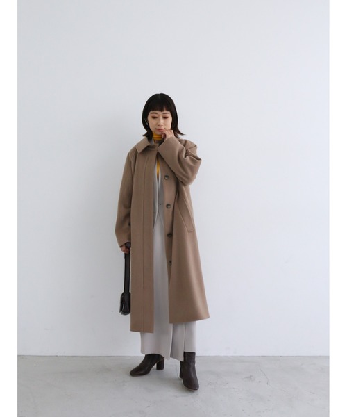 Katrin TOKYO(カトリーントーキョー)の「【Japan Made】back button wool coat(チェスターコート・レディース・ピンク系その他/ブラウン・FREE)」の18枚目の写真