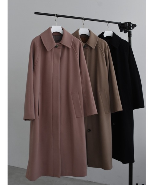 Katrin TOKYO(カトリーントーキョー)の「【Japan Made】back button wool coat(チェスターコート・レディース・ピンク系その他/ブラウン・FREE)」の3枚目の写真