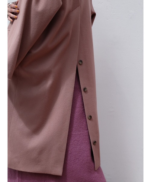 Katrin TOKYO(カトリーントーキョー)の「【Japan Made】back button wool coat(チェスターコート・レディース・ピンク系その他/ブラウン・FREE)」の15枚目の写真