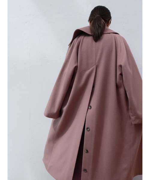 Katrin TOKYO(カトリーントーキョー)の「【Japan Made】back button wool coat(チェスターコート・レディース・ピンク系その他/ブラウン・FREE)」の5枚目の写真