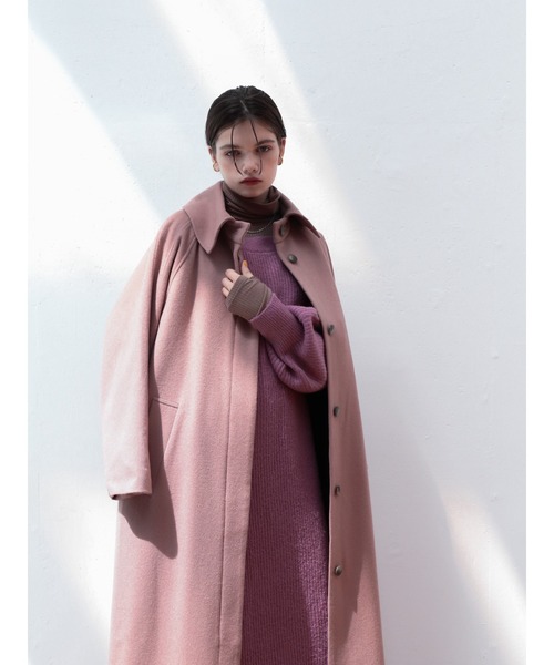 Katrin TOKYO(カトリーントーキョー)の「【Japan Made】back button wool coat(チェスターコート・レディース・ピンク系その他/ブラウン・FREE)」の7枚目の写真