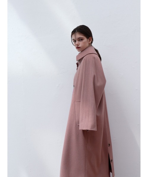 Katrin TOKYO(カトリーントーキョー)の「【Japan Made】back button wool coat(チェスターコート・レディース・ピンク系その他/ブラウン・FREE)」の8枚目の写真