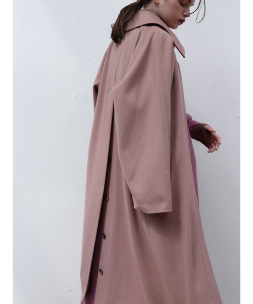 Katrin TOKYO(カトリーントーキョー)の「【Japan Made】back button wool coat(チェスターコート・レディース・ピンク系その他/ブラウン・FREE)」の9枚目の写真