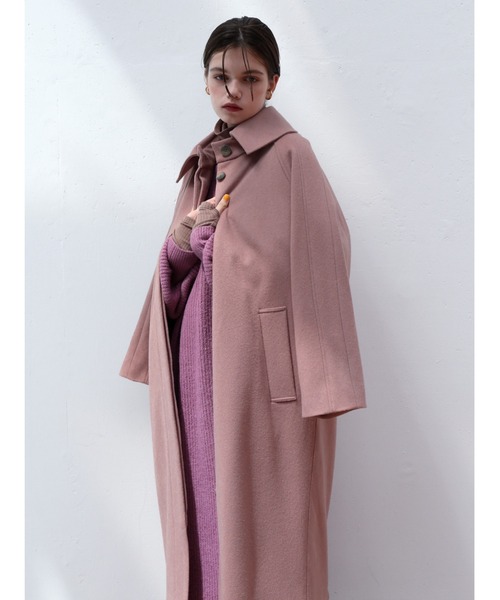 Katrin TOKYO(カトリーントーキョー)の「【Japan Made】back button wool coat(チェスターコート・レディース・ピンク系その他/ブラウン・FREE)」の10枚目の写真