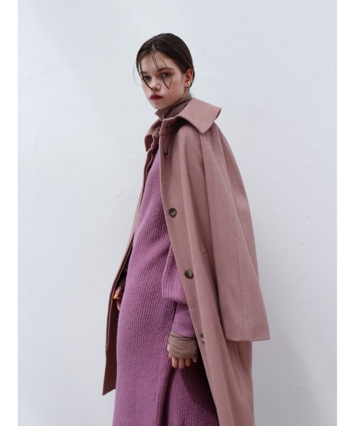 Katrin TOKYO(カトリーントーキョー)の「【Japan Made】back button wool coat(チェスターコート・レディース・ピンク系その他/ブラウン・FREE)」の11枚目の写真