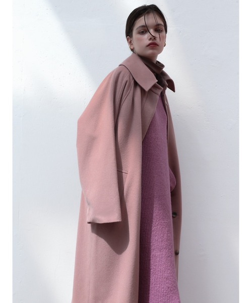 Katrin TOKYO(カトリーントーキョー)の「【Japan Made】back button wool coat(チェスターコート・レディース・ピンク系その他/ブラウン・FREE)」の13枚目の写真