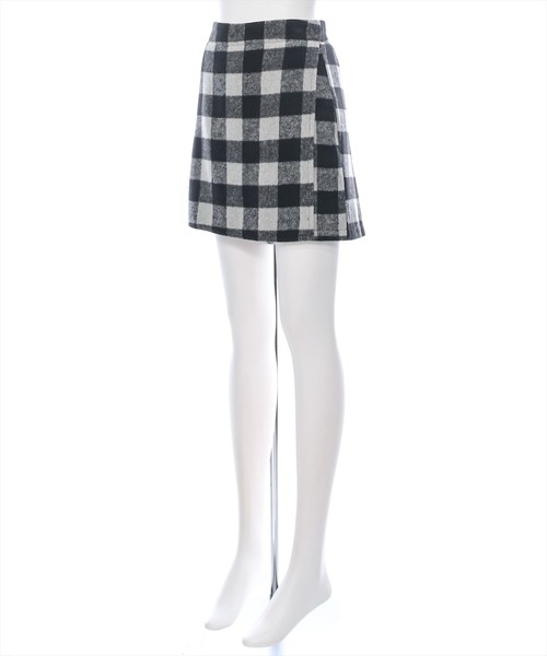 セール】チェック柄ミニスコート [モノトーンコーデに]≪2024AW
